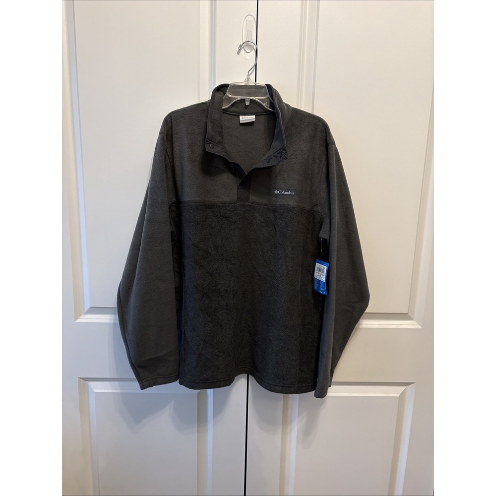 Columbia Steens Mountain Half Snap II Fleece Jacket Charcoal AM3071-030 Mens L